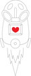 vacuum cleaner with heart