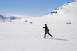 Girl Cross-country skiing