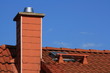 Schornstein mit Himmel Schornstein mit Himmel