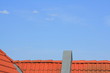 Dach unter blauem Himmel Dach unter blauem Himmel
