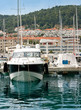 private yacht in a harbour