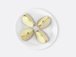 Apple cut in 4 parts Apple cut in 4 parts