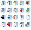 Set of internet icons.
