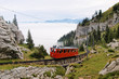 Mountain railway in Swiss Alps Mountain railway in Swiss Alps