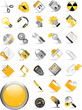 Set of internet icons.