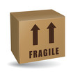 Fragile shipping box Fragile shipping box
