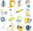 Vector objects icons set. Part 11