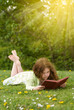 Girl Reading Outdoors Girl Reading Outdoors