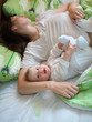 Baby with mom