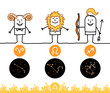 Zodiac signs - Fire