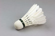 Badminton shuttlecock on gray