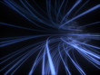 Bunch of the blue optical fibers finding it's way in dark Bunch of the blue optical fibers finding it's way in dark