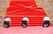 Famous red carpet in Cannes