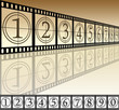 Illustration: Film strip with numbers Film strip with numbers