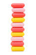 Stack of soap isolated on the white Stack of soap isolated on the white