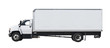 White truck isolated on white background White truck isolated on white background