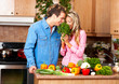 couple in the kitchen