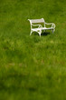 Romantic white bench