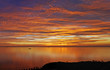Coast in the sunset
