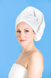 Frau bei Wellness