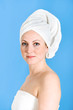 Frau bei Wellness