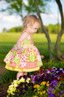 Cute little girl in summer dress Cute little girl in summer dress