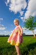 Cute little girl in summer dress Cute little girl in summer dress