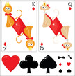 Kid's cards king and queen Kid's cards king and queen