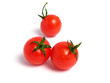Cherry tomatoes on white background Cherry tomatoes on white background