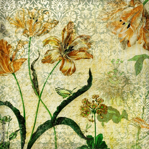 vintage floral background vintage floral wallpaper. vintage floral background