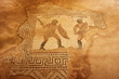 kourion mosaïque dans la  maison des gladiateurs à Chypre