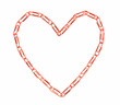 Chain in the form of heart