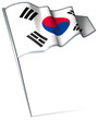 Flag pin - South Korea Flag pin - South Korea