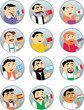 Men from the different countries