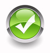 Validation glossy icon