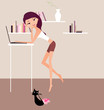 Working day at home