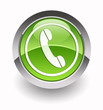 Illustration: Phone glossy icon Phone glossy icon