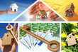 Invest in real estate. Business collage. Invest in real estate. Business collage.