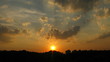 Sunset through the many layers of clouds