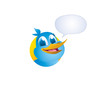 vector blue tweet bird vector blue tweet bird