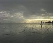 Ice sailing on the Gouwzee in the Netherlands