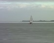 Ice sailing on the Gouwzee in the Netherlands