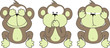 three monkeys saying