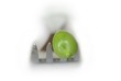 green peas on fork