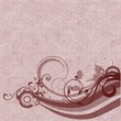 boucles et spirales sur fond rose