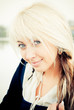 Close-up portrait of a beautiful young woman Close-up portrait of a beautiful young woman