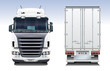 Vector: Semi-Trailer Truck Semi-Trailer Truck
