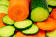 carrot  and cucumber