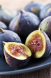 Plate of sliced figs Plate of sliced figs