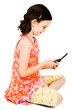 Girl text messaging Girl text messaging